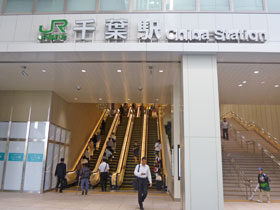 JR千葉駅の看板