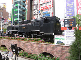 新橋駅前SL広場の蒸気機関車
