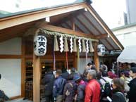 水天宮での正月参拝風景